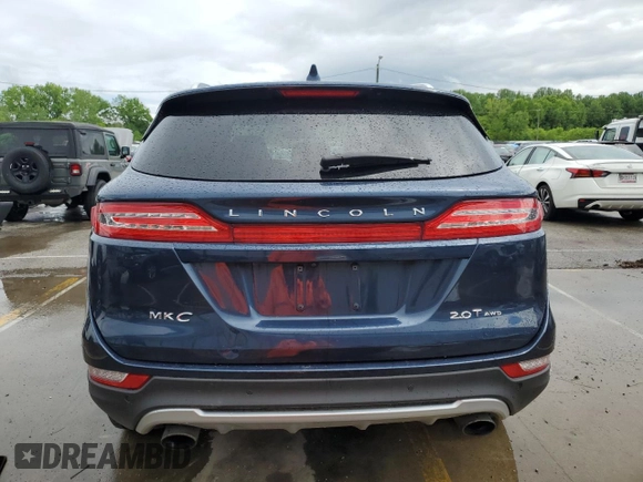 2017 Lincoln MKC Premiere with VIN 5LMCJ1D95HUL24437, listed as a Copart auction lot 55657245 with 90,264 mi miles and Salvage title. Bid and sale history available at DreamBid. Image 6.