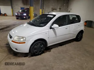 2007 Chevrolet Aveo LS with VIN KL1TD66677B778088, listed as a Copart auction lot 62846275 with Not provided miles and Salvage title. Bid and sale history available at DreamBid. Image 1.