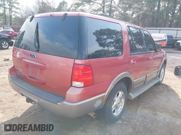 2003 Ford Expedition Eddie Bauer with VIN 1FMFU17L93LC31448, listed as a IAAI auction lot 41708829 with 1 mi miles. Bid and sale history available at carsss.com. Image 4.