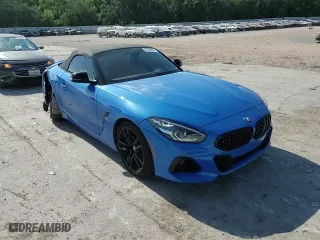 2022 BMW Z4 sDrive30i with VIN WBAHF3C07NWX38541, listed as a Copart auction lot 59938094 with 19,038 mi miles and Salvage Title. Bid and sale history available at carsss.com. Image 10.