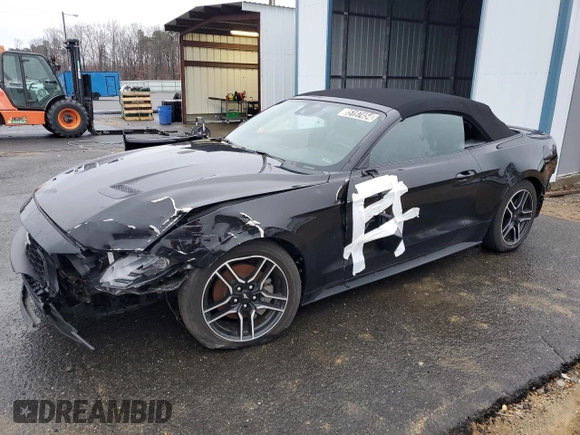 2022 Ford Mustang EcoBoost with VIN 1FATP8UH8N5100905, listed as a Copart auction lot 85197454 with 40,629 mi miles and Salvage Title. Bid and sale history available at carsss.com. Image 1.