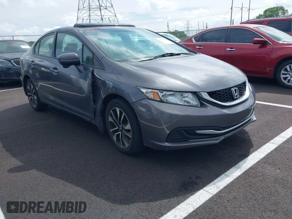 2015 Honda Civic EX with VIN 19XFB2F89FE048965, listed as a IAAI auction lot 42060440 with 149,475 mi miles and . Bid and sale history available at carsss.com. Image 1.