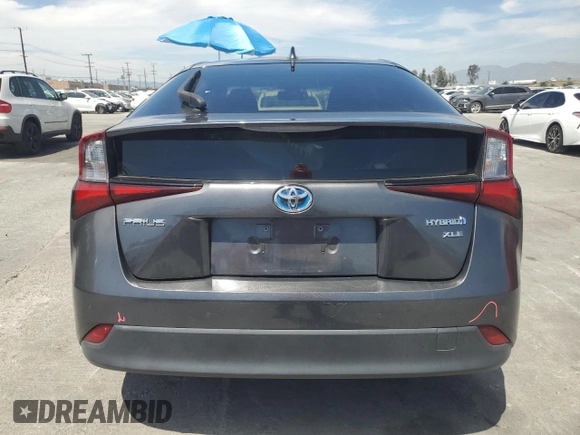 2019 Toyota Prius L Eco with VIN JTDKARFU4K3098262, listed as a Copart auction lot 52794175 with 41,906 mi miles and Salvage Title. Bid and sale history available at carsss.com. Image 6.