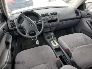 2001 Honda Civic LX with VIN JHMES16551S008527, listed as a Copart auction lot 51445275 with 0 mi miles and Salvage Title. Bid and sale history available at carsss.com. Image 8.