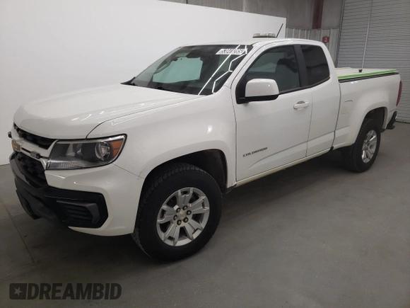 2022 Chevrolet Colorado 2WD LT with VIN 1GCHSCEAXN1116727, listed as a Copart auction lot 53841285 with 77,145 mi miles and Clean Title. Bid and sale history available at carsss.com. Image 1.
