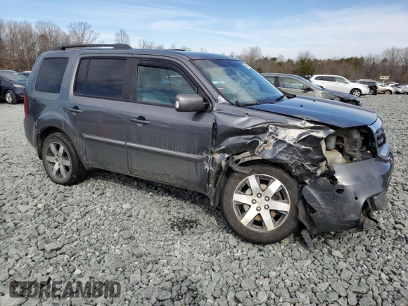 2012 Honda Pilot Touring with VIN 5FNYF3H90CB029042, listed as a Copart auction lot 46757515 with 249,151 mi miles and Salvage Title. Bid and sale history available at carsss.com. Image 4.
