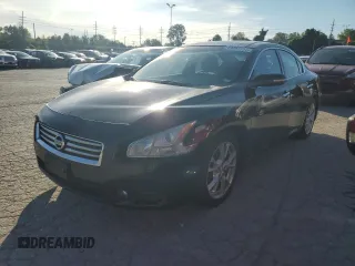 2014 Nissan Maxima 3.5 S with VIN 1N4AA5AP3EC914913, listed as a Copart auction lot 61067154 with 120,190 mi miles and Salvage Title. Bid and sale history available at carsss.com. Image 1.