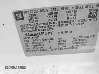 2014 Chevrolet Silverado 1500 LT with VIN 3GCUKREC6EG194197, listed as a IAAI auction lot 41999718 with 206,916 mi miles and . Bid and sale history available at DreamBid. Image 9.