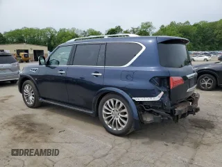 2016 Infiniti QX80 with VIN JN8AZ2NC7G9401032, listed as a Copart auction lot 58068015 with 159,842 mi miles and Salvage title. Bid and sale history available at DreamBid. Image 2.