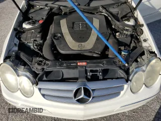 2008 Mercedes-Benz CLK 350 with VIN WDBTK56F28F240335, listed as a Copart auction lot 76526334 with 124,303 mi miles and Salvage Title. Bid and sale history available at DreamBid. Image 11.