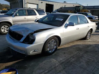 2002 Cadillac DeVille DHS z VIN 1G6KE54Y82U278358, wystawiony jako Copart lot #78300164 z przebiegiem 100 858 mil mil oraz Szkoda całkowita • Salvage title. Historia ofert i sprzedaży dostępna na DreamBid. Obrazek 1.