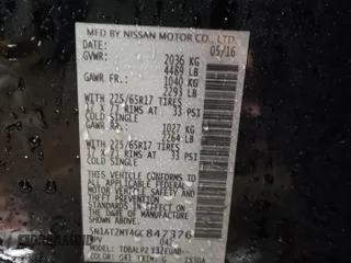 2016 Nissan Rogue SL with VIN 5N1AT2MT4GC847376, listed as a Copart auction lot 49686045 with 70,856 mi miles and Salvage Title. Bid and sale history available at carsss.com. Image 12.