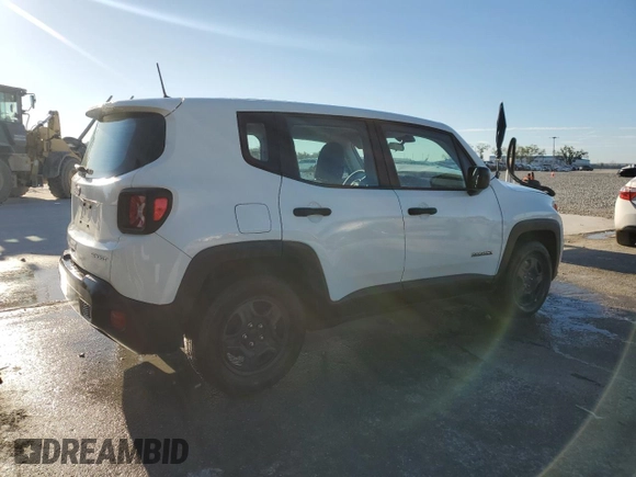 2020 Jeep Renegade Sport with VIN ZACNJAABXLPL58954, listed as a Copart auction lot 47878575 with 104,778 mi miles and Non Repairable. Bid and sale history available at carsss.com. Image 3.