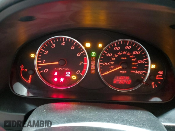 2008 Mazda 6 i Sport VE with VIN 1YVHP80C385M42447, listed as a Copart auction lot 54915095 with 110,038 mi miles and Salvage Title. Bid and sale history available at DreamBid. Image 9.
