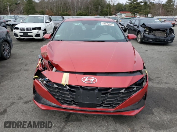 2022 Hyundai Elantra SEL with VIN 5NPLN4AG3NH073519, listed as a Copart auction lot 49776585 with 64,573 mi miles and Salvage Title. Bid and sale history available at DreamBid. Image 5.