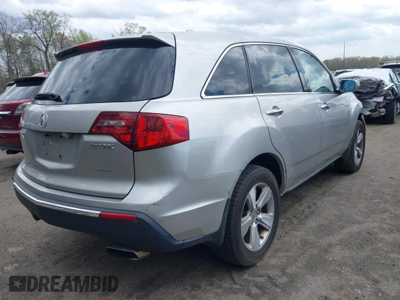 2010 Acura MDX Technology Pkg with VIN 2HNYD2H64AH516221, listed as a IAAI auction lot 41996039 with 215,562 mi miles. Bid and sale history available at carsss.com. Image 4.