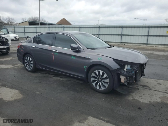 2017 Honda Accord Hybrid with VIN JHMCR6F30HC016098, listed as a Copart auction lot 50497225 with 117,988 mi miles and Salvage Title. Bid and sale history available at carsss.com. Image 4.