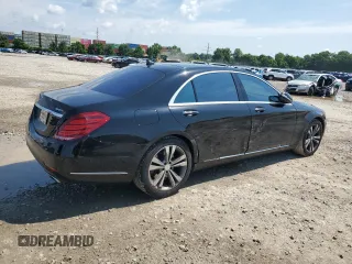 2015 Mercedes-Benz S 550 with VIN WDDUG8FB2FA110951, listed as a Copart auction lot 61724525 with 124,173 mi miles and Salvage title. Bid and sale history available at DreamBid. Image 3.