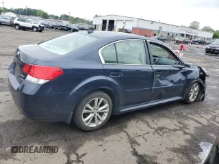 2014 Subaru Legacy Limited with VIN 4S3BMBM67E3020663, listed as a Copart auction lot 60965205 with 55,064 mi miles and Salvage title. Bid and sale history available at DreamBid. Image 3.