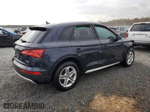 2018 Audi Q5 Premium with VIN WA1ANAFY5J2185011, listed as a Copart auction lot 78915114 with Not Provided miles and Salvage Title. Bid and sale history available at DreamBid. Image 3.
