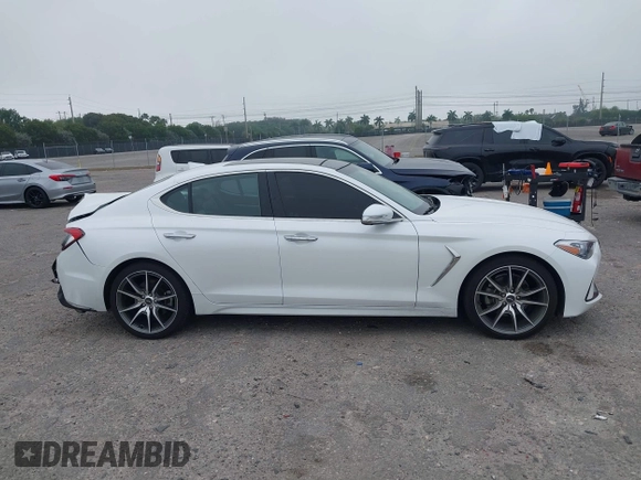 2020 Genesis G70 2.0T z VIN KMTG44LA8LU064798, wystawiony jako IAAI lot #41878098 z przebiegiem 57 995 mil mil oraz . Historia ofert i sprzedaży dostępna na DreamBid. Obrazek 13.