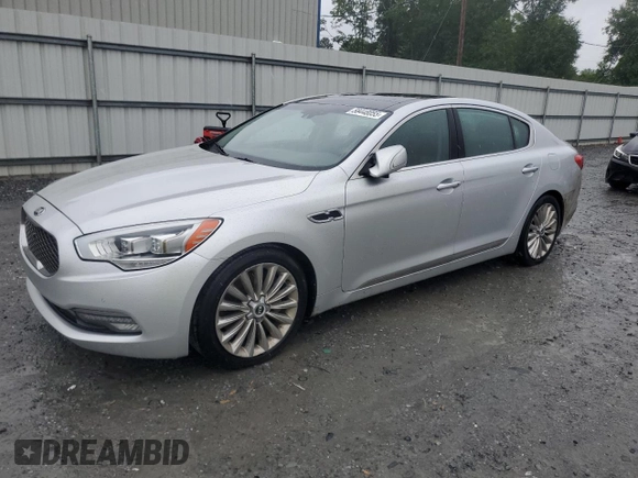 2015 Kia K900 Luxury z VIN KNALW4D45F6018822, wystawiony jako Copart lot #58448055 z przebiegiem 146 893 mil mil oraz Czysty tytuł • Clean title. Historia ofert i sprzedaży dostępna na DreamBid. Obrazek 1.