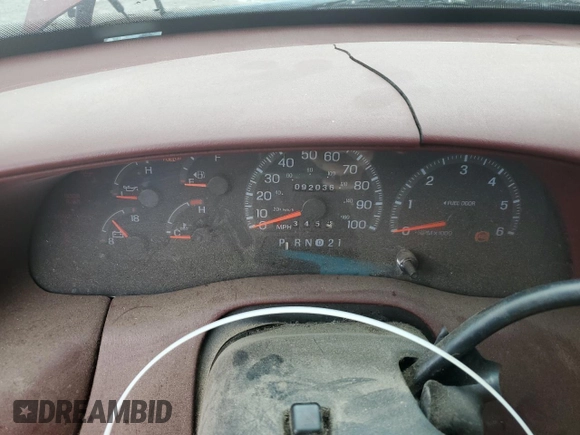 1998 Ford F-150 with VIN 1FTZX1761WNB66851, listed as a Copart auction lot 55464455 with 92,036 mi miles and Clean title. Bid and sale history available at DreamBid. Image 9.