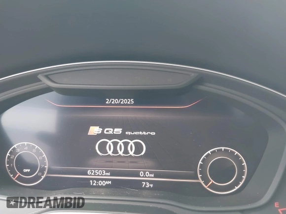2018 Audi SQ5 Prestige with VIN WA1C4AFYXJ2098314, listed as a IAAI auction lot 41654163 with 62,503 mi miles and . Bid and sale history available at DreamBid. Image 7.