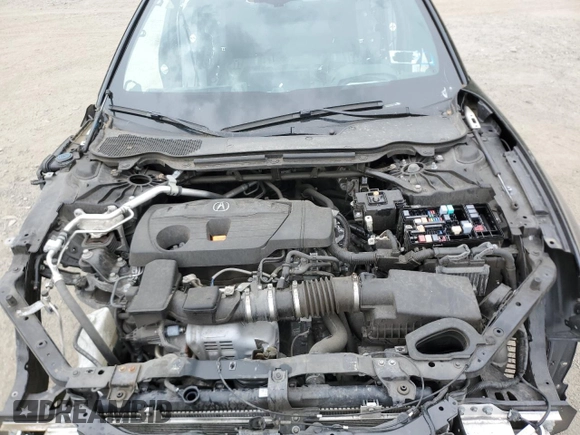2021 Acura TLX w/A-Spec Package with VIN 19UUB5F56MA015227, listed as a Copart auction lot 58589905 with Not provided miles and Salvage title. Bid and sale history available at DreamBid. Image 11.