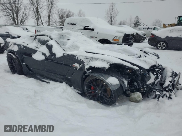 2019 Chevrolet Corvette Z06 1LZ with VIN 1G1YP2D60K5605501, listed as a Copart auction lot 41629445 with 0 mi miles and Salvage Title. Bid and sale history available at carsss.com. Image 4.