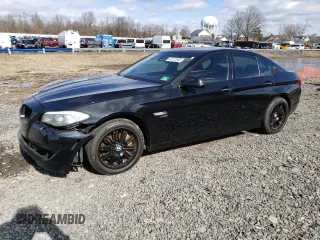2012 BMW 5 Series 535i xDrive with VIN WBAFU7C54CDU59895, listed as a Copart auction lot 45127055 with 131,850 mi miles and Salvage Title. Bid and sale history available at carsss.com. Image 1.