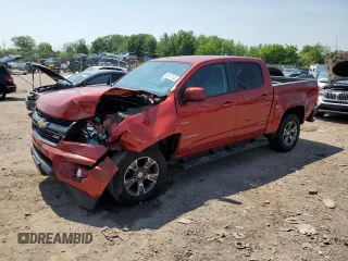 2016 Chevrolet Colorado 4WD Z71 with VIN 1GCGTDE34G1226305, listed as a Copart auction lot 60797185 with 73,020 mi miles and Salvage title. Bid and sale history available at DreamBid. Image 1.