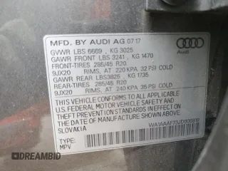 2018 Audi Q7 Premium with VIN WA1AAAF73JD005919, listed as a Copart auction lot 49045645 with 132,236 mi miles and Clean title. Bid and sale history available at DreamBid. Image 13.