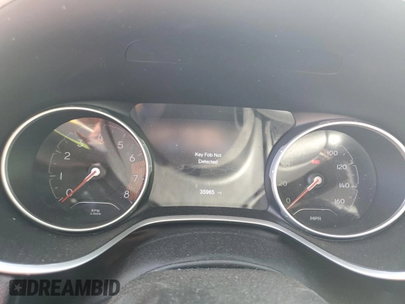 2020 Jeep Compass Latitude with VIN 3C4NJDBB0LT101376, listed as a Copart auction lot 52676275 with 35,965 mi miles and Salvage title. Bid and sale history available at DreamBid. Image 9.