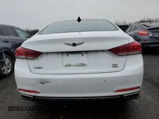 2017 Genesis G80 3.8L with VIN KMHGN4JE0HU184356, listed as a Copart auction lot 83612364 with 115,558 mi miles and Salvage Title. Bid and sale history available at DreamBid. Image 6.