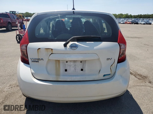 2016 Nissan Note S with VIN 3N1CE2CP6GL360859, listed as a Copart auction lot 59461605 with 117,910 mi miles and Salvage title. Bid and sale history available at DreamBid. Image 6.