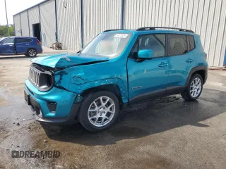 2020 Jeep Renegade Latitude with VIN ZACNJABB9LPL25409, listed as a Copart auction lot 53675525 with 82,702 mi miles and Salvage Title. Bid and sale history available at carsss.com. Image 1.
