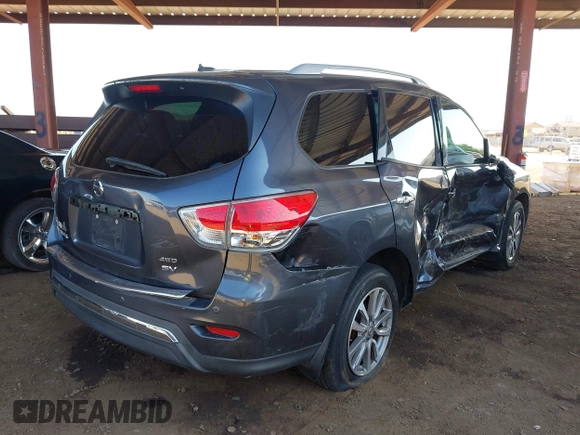 2014 Nissan Pathfinder SV z VIN 5N1AR2MM4EC654746, wystawiony jako IAAI lot #42009849 z przebiegiem 154 827 mil mil oraz . Historia ofert i sprzedaży dostępna na DreamBid. Obrazek 6.