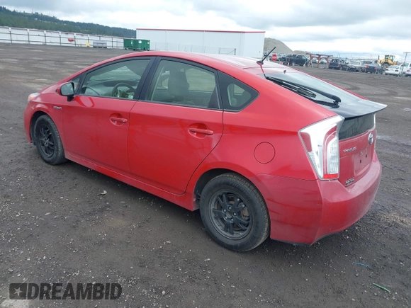 2012 Toyota Prius One with VIN JTDKN3DU9C5480961, listed as a IAAI auction lot 42147741 with 165,921 mi miles. Bid and sale history available at carsss.com. Image 3.