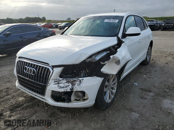 2015 Audi Q5 with VIN WA1CFBFP3FA021711, listed as a Copart auction lot 71991832 with Not provided miles and . Bid and sale history available at DreamBid. Image 1.