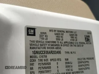 2010 Chevrolet Tahoe LTZ z VIN 1GNUCCE06AR203496, wystawiony jako Copart lot #83473464 z przebiegiem 157 480 mil mil oraz Szkoda całkowita • Salvage title. Historia ofert i sprzedaży dostępna na DreamBid. Obrazek 12.