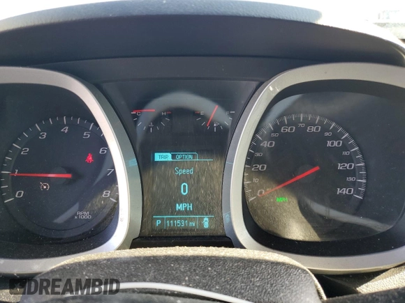 2013 Chevrolet Equinox LT with VIN 2GNFLNEK8D6327534, listed as a Copart auction lot 47427395 with 111,531 mi miles and Salvage Title. Bid and sale history available at DreamBid. Image 9.