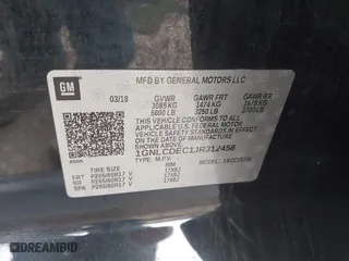 2018 Chevrolet Tahoe Commercial with VIN 1GNLCDEC1JR312458, listed as a IAAI auction lot 41371563 with 114,086 mi miles. Bid and sale history available at carsss.com. Image 9.
