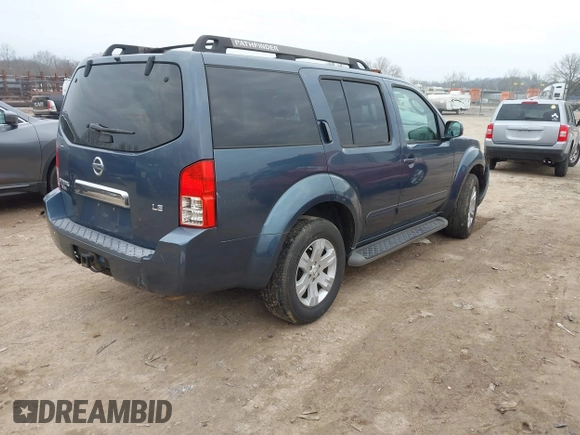 2007 Nissan Pathfinder SE with VIN 5N1AR18W57C637222, listed as a IAAI auction lot 41460806 with 229,347 mi miles. Bid and sale history available at carsss.com. Image 4.