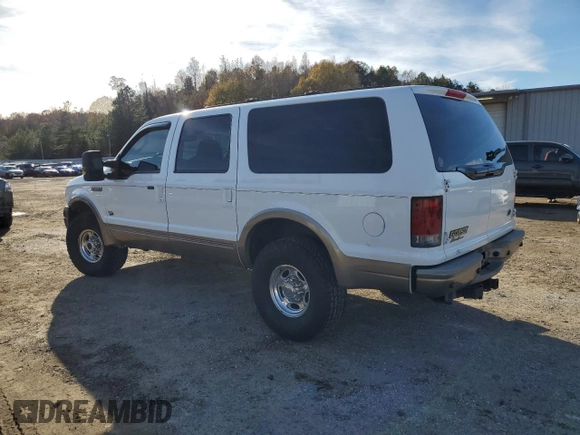 2005 Ford Excursion Eddie Bauer z VIN 1FMSU45P95EC14565, wystawiony jako Copart lot #84520134 z przebiegiem 276 698 mil mil oraz Szkoda całkowita • Salvage title. Historia ofert i sprzedaży dostępna na DreamBid. Obrazek 2.