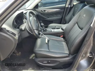 2014 Infiniti Q50 Premium with VIN JN1BV7APXEM675338, listed as a Copart auction lot 57125045 with 58,267 mi miles and Salvage title. Bid and sale history available at DreamBid. Image 7.