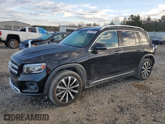 2020 Mercedes-Benz GLB with VIN WDC4M4GB1LW007779, listed as a Copart auction lot 46253265 with 71,287 mi miles and Salvage Title. Bid and sale history available at carsss.com. Image 1.