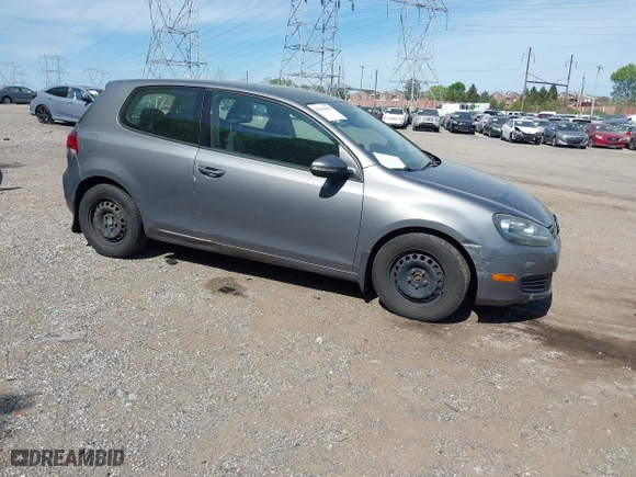 2012 Volkswagen Golf with VIN WVWBB7AJ0CW216483, listed as a IAAI auction lot 42109695 with 182,621 mi miles. Bid and sale history available at carsss.com. Image 1.