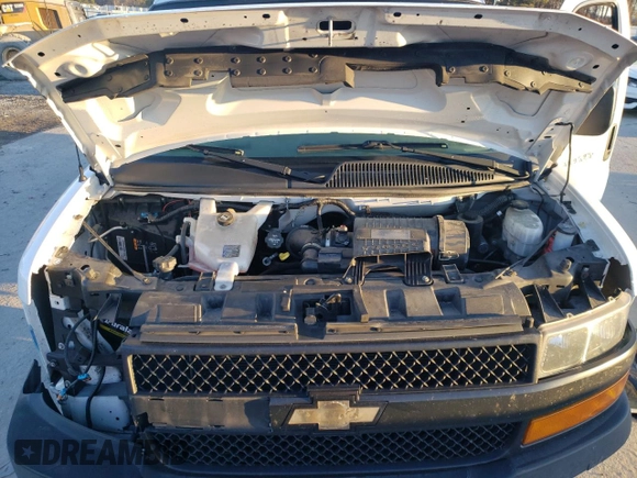 2019 Chevrolet Express Cargo Van with VIN 1GCWGAFG3K1181981, listed as a Copart auction lot 46722105 with 163,260 mi miles and Salvage Title. Bid and sale history available at carsss.com. Image 12.