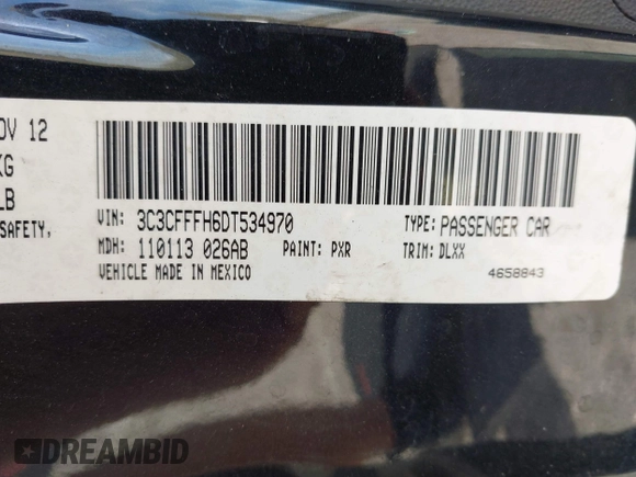 2013 FIAT 500 Abarth with VIN 3C3CFFFH6DT534970, listed as a IAAI auction lot 41806231 with 140,649 mi miles and . Bid and sale history available at DreamBid. Image 9.